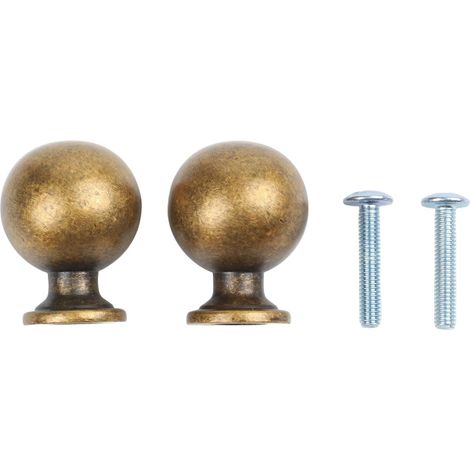 Round kitchen cabinet 0.95" bronze finish round kitchen cabinet (Old Yellow Flower) (1/5)