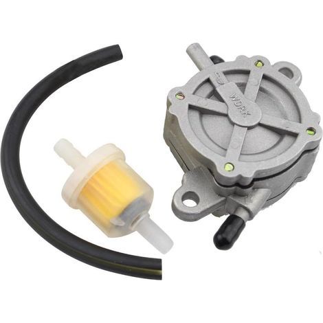 Pompa del carburante a vuoto con filtro integrato per motori GY6 50cc 125cc 150cc, compatibile con ATV, go kart, scooter, ciclomotori, quad, buggy e veicoli fuoristrada