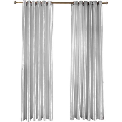 Rideau occultant gris de style coréen — Idéal pour portes, fenêtres, salles de bain ou salons (250 x 100 cm) (1/5)
