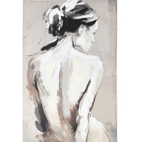 Quadro Talent 80 x 120 con stampa su tela con finiture fatte a mano (1/2)
