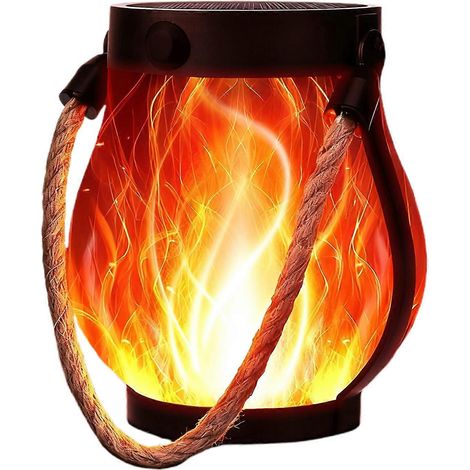 Lampe solaire Christmas Flame Lanterne Rope LED Fairy L - étanche LED éclairage (1/5)