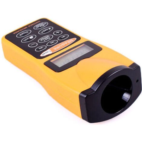 Télémètre ultrasonique multifonction à écran LCD, télémètre avec pointeur laser, télémètre numérique pour usage domestique