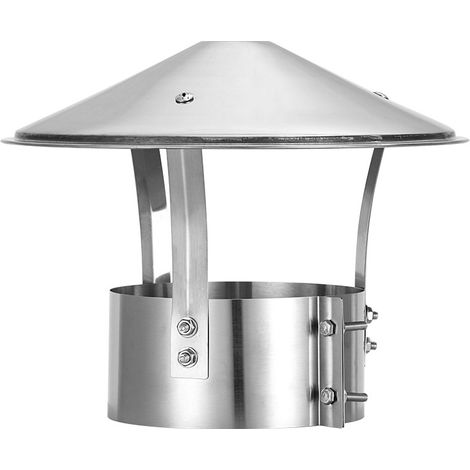 Fuleadture 130 mm Einfache Regenkappe, Rauchkappe, Konische Kaminabzugshaube, geeignet für Dächer (1/5)