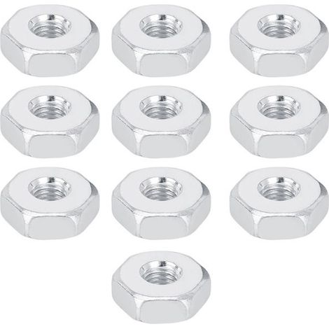 BelleRise - 10pcs Écrous Hexagonaux – 8 mm Acier Inoxydable – Pour Scie à Chaîne Stihl et Solo – Protection du Carter de Pignon (1/5)