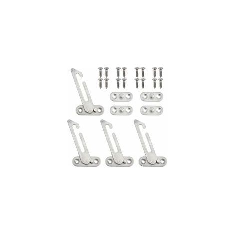 Lot de 4 entrebâilleurs de sécurité pour fenêtre en acier inoxydable, sécurité enfant, gauche – (1/5)