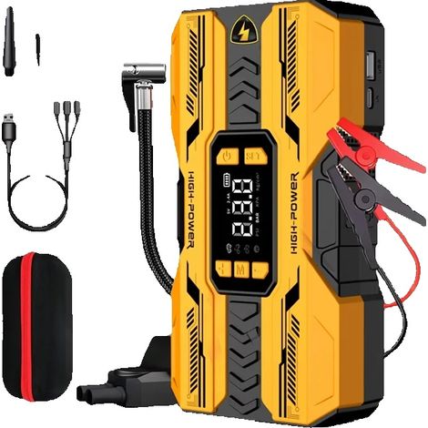 Démarreur de voiture, Pompe à air portable, Booster de batterie d'urgence, Cid19 (1/2)