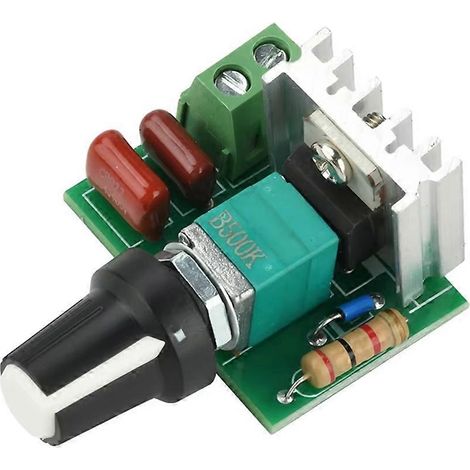 500-W-, 220-V-Wechselstrom-Drehzahlregler für Elektroofenlüfter mit Dimm-, Temperatur- und Spannungsregelung (1/5)