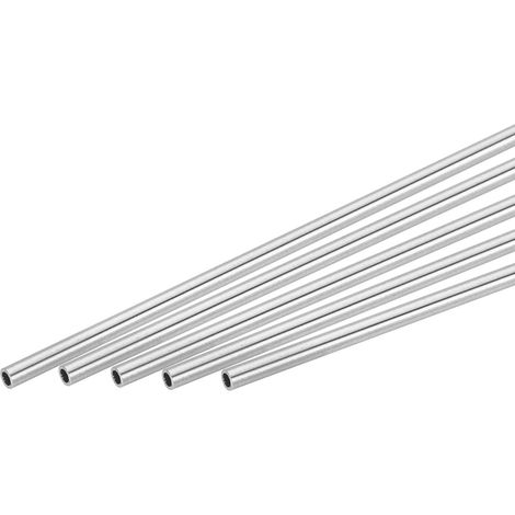 5pcs 304 Inox Acier Tube, OD 8mm x 1mm Mur Épaisseur 30cm Longueur Capillaire Métal Tuyau pour Industrie Machines (1/5)