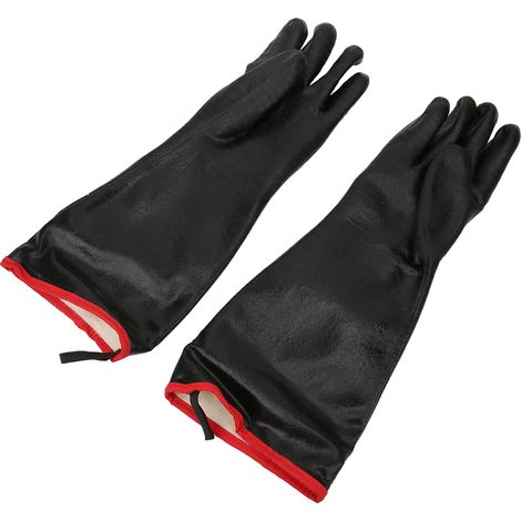 Ortviai Gants de Sécurité Résistants à la Chaleur et aux Flammes en Néoprène – 45,7 cm, Anti-Huile & Acide (1/4)