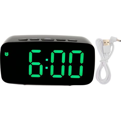 Horloge Murale Numérique avec Grand Écran LED - Réveil Électronique pour Chambre et Bureau (1/5)