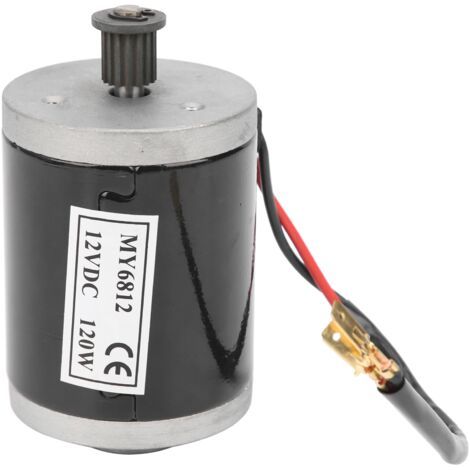 MY6812 12V 120W petit moteur brossé à grande vitesse pour scooter électrique avec poulie à courroie (1/5)