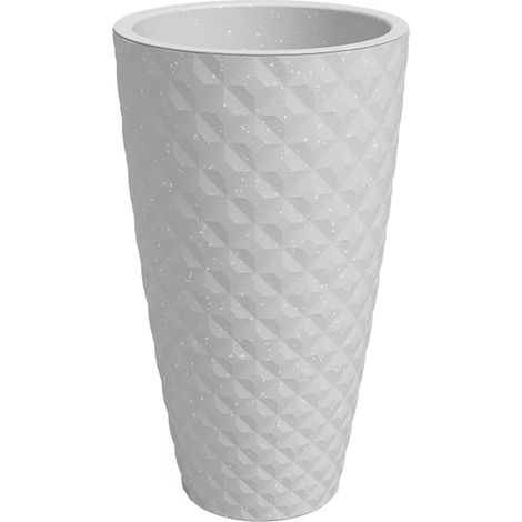 artevasi© HAVANA TROPICAL Pflanzgefäß Limestone Grey Hellgrau 70 cm - Kunststoff (1/2)