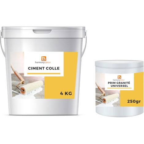 Harmony Kit Ciment colle - Kit 2 m² + Prim granité - Harmony Béton (1/3)