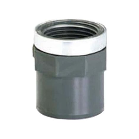 Estremità filettata in PVC - Pressione da incollare - Maschio-Femmina - PN10 - D32/40 - 1" 40835L