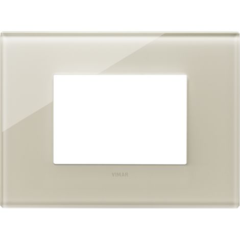 Placca 3M bianco canapa Vimar 22653.72