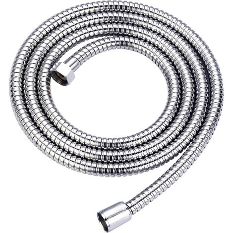 Brauseschlauch 1.5m Edelstahl Ganzmetall mit G1/2 Anschluss, flexibel (1/5)
