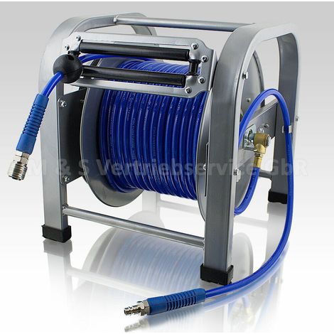30 Meter Druckluft Schlauchtrommel 30m Trommel Automatik Aufroller 1/4 Zoll (1/5)