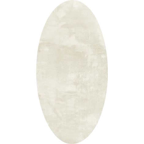 Maison Exclusive - Bereichsteppiche Oval HUARTE Creme 100 x 200 c