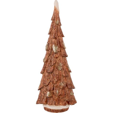 Sapin Déco en Résine "Imitation Bois" 46cm Marron