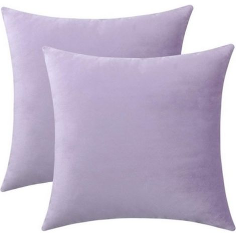 2 pcs Housse de coussin 50x50cm, tissu lin, fermeture éclair invisible, style ferme, pour salon et chambre (1/5)