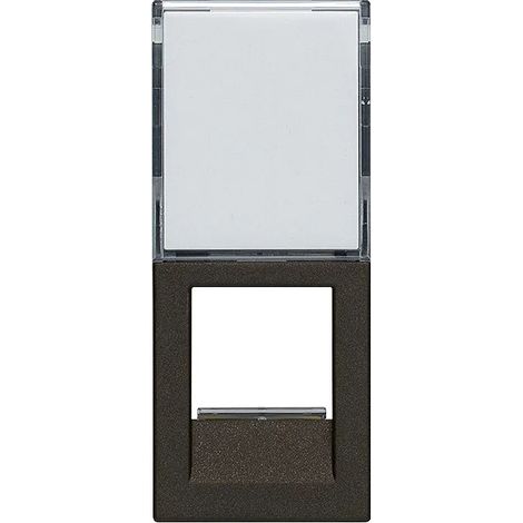 Adattatore portello Keystone nero nero Linea vimar 30339.CG