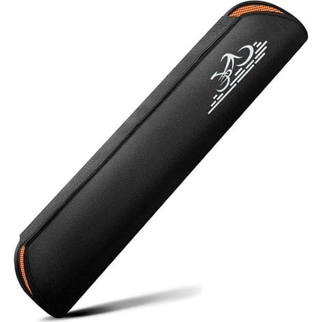 Couvercle de batterie en néoprène pour vélo électrique intégré 550 x 420 x 3 mm, noir + orange, accessoire de protection contre le froid, la saleté et les rayures (1/5)