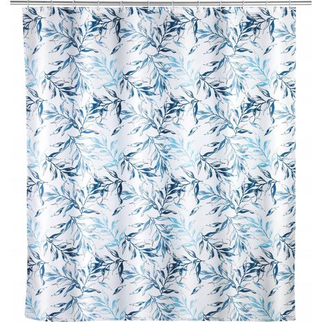 Wenko Tenda da doccia blu antimuffa 180x200 cm