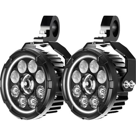 Faro LED, diseño compacto, resistente al agua y al polvo, luz diurna blanca (DRL). (1/2)