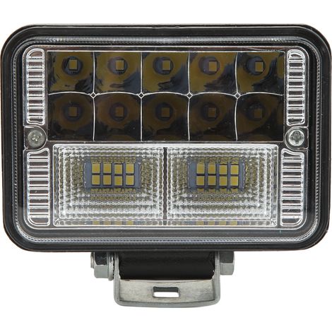 Projecteur LED carré de 4,3 pouces, étanche IP67, antichoc et dissipateur de chaleur pour camions et SUV tout-terrain (1/5)