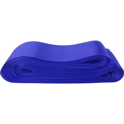 50 rubans chaises satin polyester nœuds – Attaches dos sachet mariage fête événements banquet couverture déco bleu (1/5)
