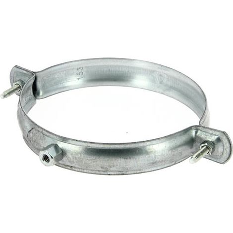 Collier De Fixation Murale - Ø150 Mm - Acier Galvanisé 1,5 Mm - Filetage 7-150 - Pour Tuyaux De Descente Pluviale