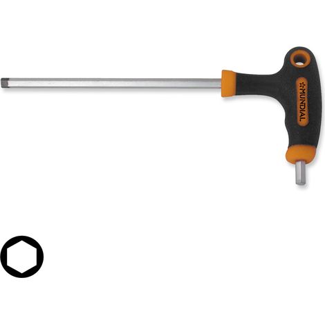 CHIAVE MASCHIO ESAGONALE CON IMPUGNATURA A T - 4 mm (1/2)