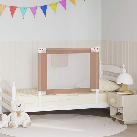 Kleinkind-Bettschutzgitter Taupe 90x25 cm Stoff (1/5)