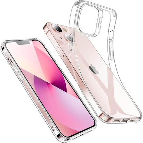 CUSTODIA IN SILICONE ESR PER APPLE IPHONE 13 6.1"" TRASPARENTE RINFORZATA A2482 (1/5)