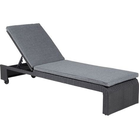 London Chaise longue, noir. (1/5)