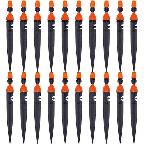 20 Adjustable Drip Irrigation Nozzle Garden Plant Irrigation Nozzle 360 Degree Dripper Atomizer Co (1/4)