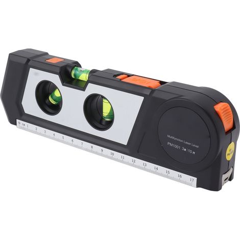 Niveau laser miniature de haute précision, outil de nivellement horizontal à bulle, petit ruban à mesurer (1/5)