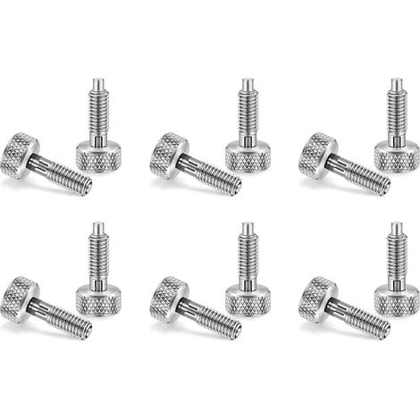 12 poussoirs à ressort télescopiques manuels avec poignée moletée, dispositif de verrouillage en acier inoxydable, goupille de déverrouillage M6 B (1/5)