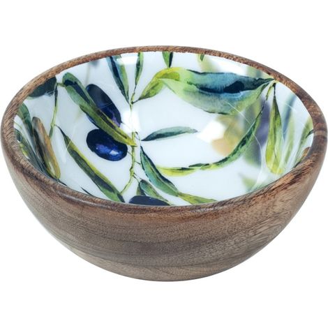 Signes Grimalt Cuenco Bol Cocina Plato Hondo Aceitunas Cajas Y Bandejas Multicolor 15x15x6cm 16748 (1/2)