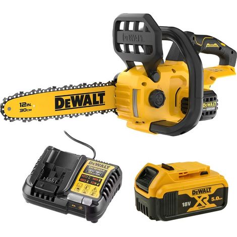 DeWalt DCMCS565P1 18V XR 30cm Brushless Compact Chainsaw - 1x 5Ah Battery and Charger (1/5)