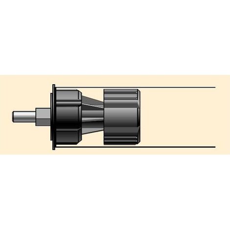 Embout monté LT50 pour tube 70x1,5 tourillon 12 SOMFY (1/2)