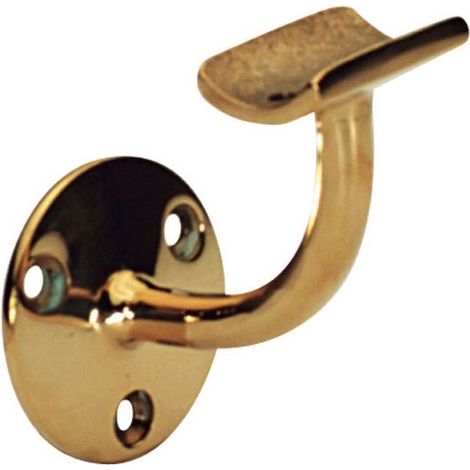 Support de rampe pour tube Ø38,1 – Finition laiton poli – Pour installations intérieures – Résistance à la corrosion – MB2