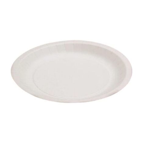 Assiette jetable plate en carton rigide de 18 cm - 50 pièces - Ecobioshopping (1/3)