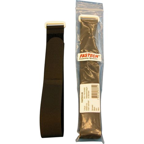 FASTECH® F101-30-600 Klettband mit Gurt Haft- und Flauschteil (L x B) 600 mm x 30 mm Schwarz 1 St. (1/4)