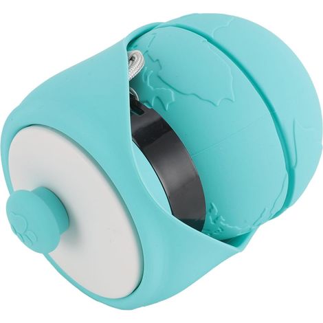 Gourde Portable pour Chien 28,5x9cm, Bleu Distributeur d'eau Pliable en Silicone avec Bol, Accessoire De Voyage Pratique pour Hydratation Chiot Chat Randonnee et Balade (1/5)