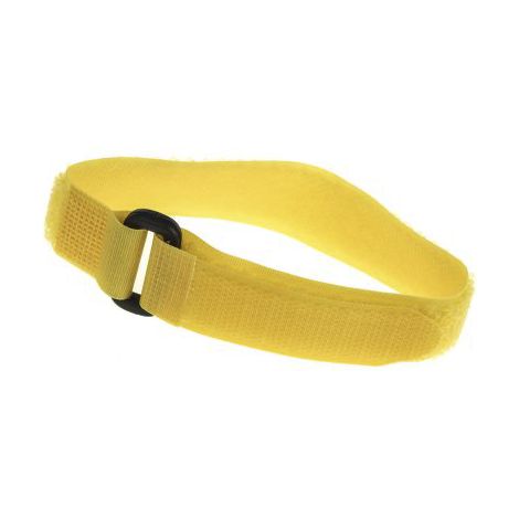 Serre-fils velcro RS PRO Jaune, 300mm 20 mm Sangle