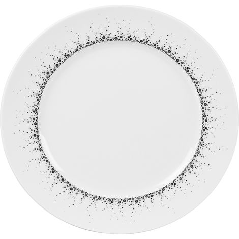 Table Passion - Assiette plate Boréalis gris 27 cm (lot de 6)