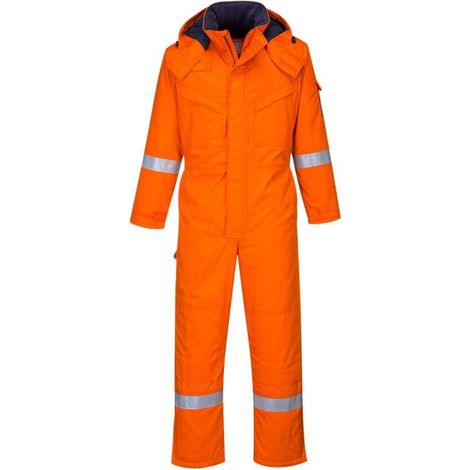 Combinaison ignifugée Antistatique Portwest Hiver Bizflame Orange M (1/2)