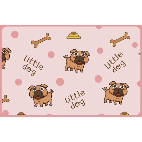 Tapis imperméable pour gamelle pour Animaux de Compagnie, Little Dog 96 x 150 cm (1/2)