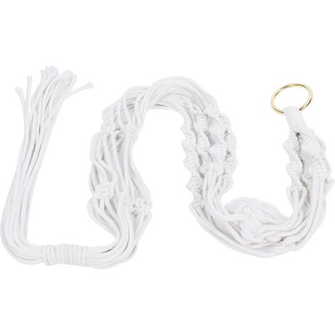 Jardinière suspendue en corde de coton, panier de jardin suspendu avec anneau en fer, décoration murale (1/5)